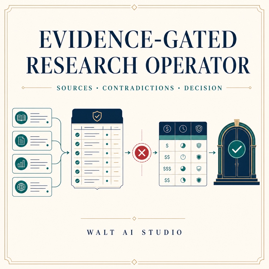 Evidence-Gated Research Operator cover